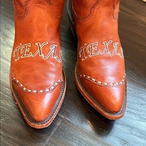 Women’s University of Texas “UT” Cowboy Boots with 'TEXAS' Embroidery